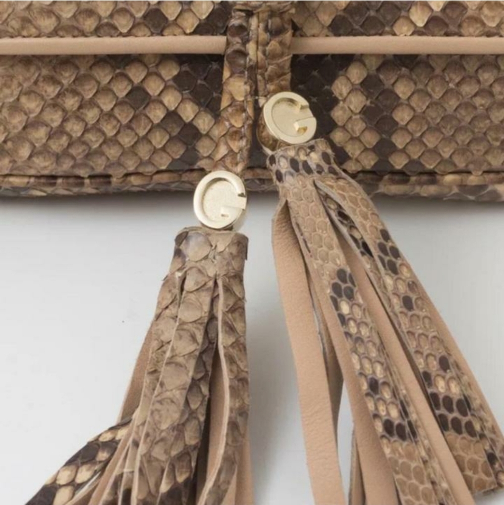 Gucci Marrakech Python Chain Shoulder Bag - image 3